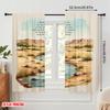 2pcs 2D Flat Printing Curtain Isaiah 43 19 Desert Streams 100% Polyester Fabric Without Electricity Holiday Decorations Use for