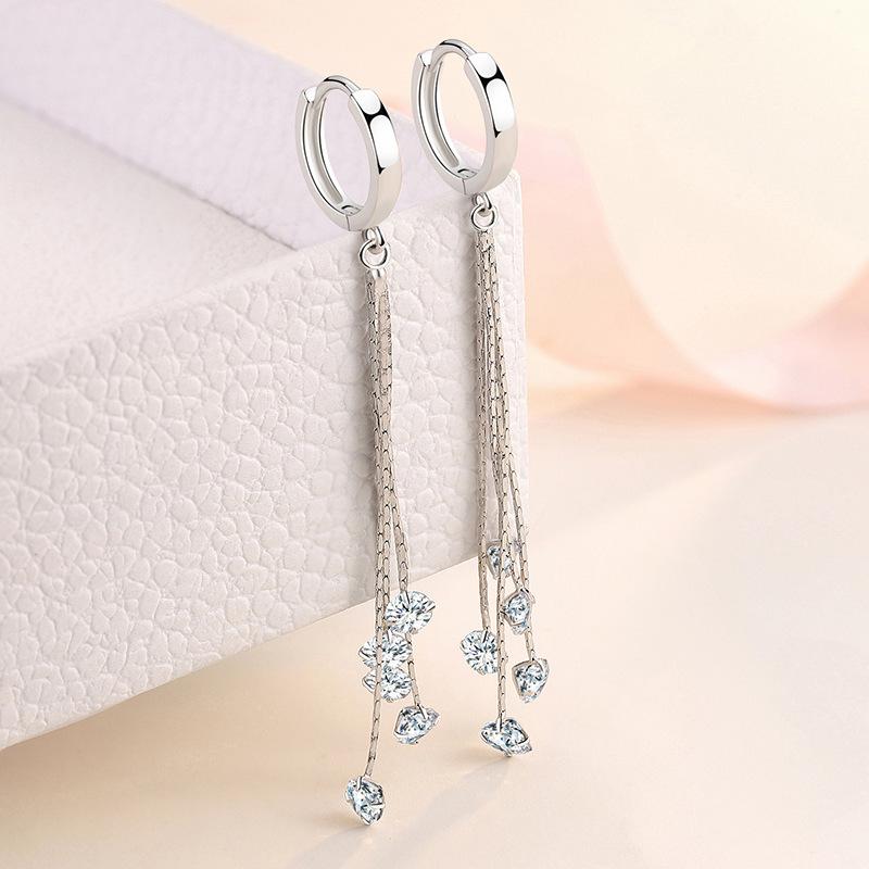 Lindon Copper Alloy Zircon Earrings Drop Earrings For Women Wedding Party Gifts