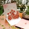 Senyu Ye 3D Floral Greeting Card: Fresh Style Birthday Wishes Thank You Card for Teacher