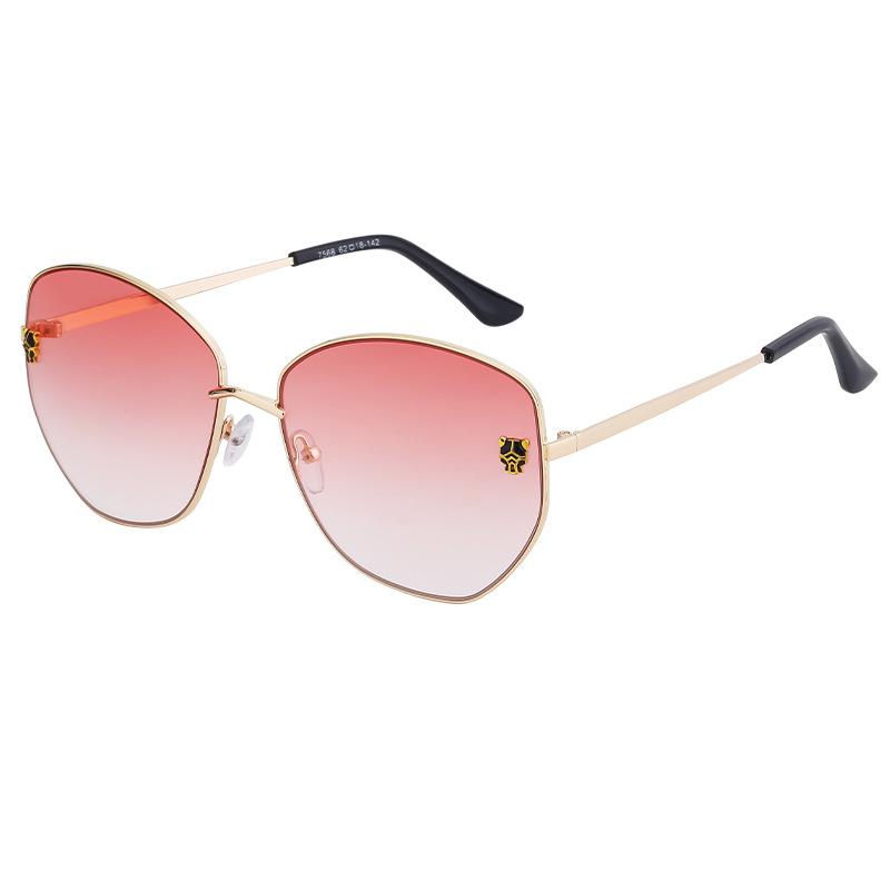 

Солнцезащитные очки с большой оправой, женские солнцезащитные очки с кошачьим глазом и головой леопарда, женские очки, солнцезащитные очки