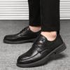 Lace Up Black Low Heel Low-Top Male Casual Shoe Common Luxury Sale Footwear Offer Social Cowhide Summer On Men's Leather Shoes