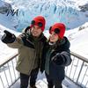 Warm Hat for Most Head Sizes 2Pcs Fleece Lined Hats with Goggles, Winter Knit Casual Accessory Outdoor Activities Hats, Windproof Skiing Caps