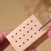 18 Holes Wood Nail Drill Bits Holder Empty Container Case Save Space Nail File Head Storage Rack Universal Wood Display Stand