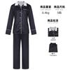 Mittwoch Stehkragen Kleid Cos Kostüm Halloween Cosplay Zweidimensional Rollenspiel Bühnenperformance Kostüm