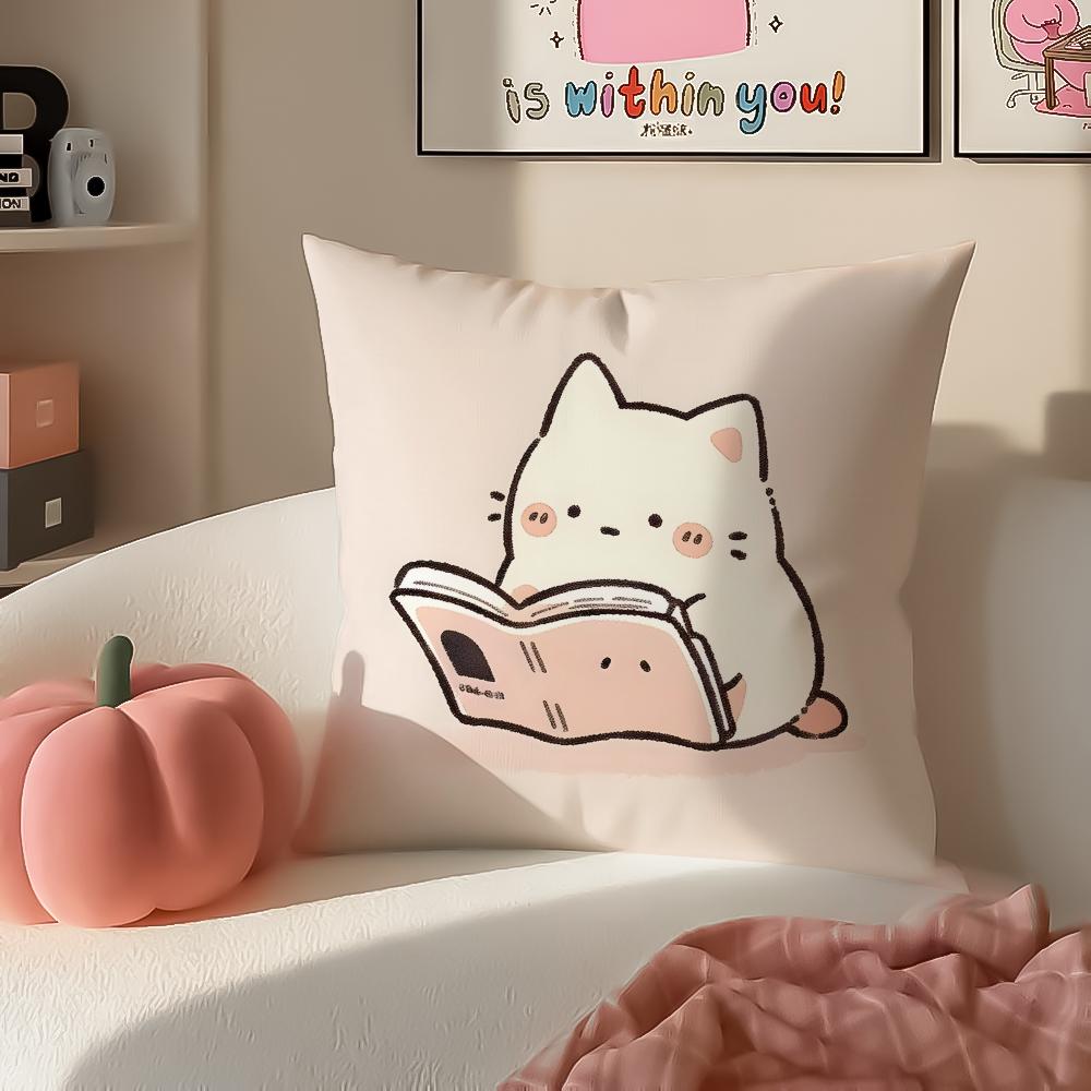 Cartoon Character PParty Animals Cushion Cover Pillowcase Short Plush Invisible zipper Room Sofa Cushion Cover
