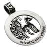 Japanese Pattern Fox Pendant Silver Silver P0372 [Cenote] Nine-tailed [925 Accessories]