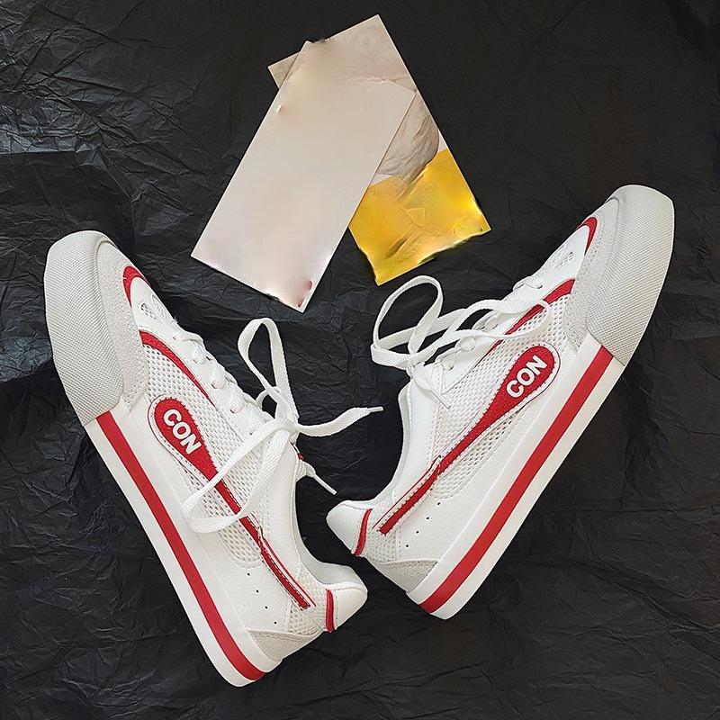 Men's Fashion Casual Sneakers Mesh Breathable Canvas Shoes Jogging Shoes