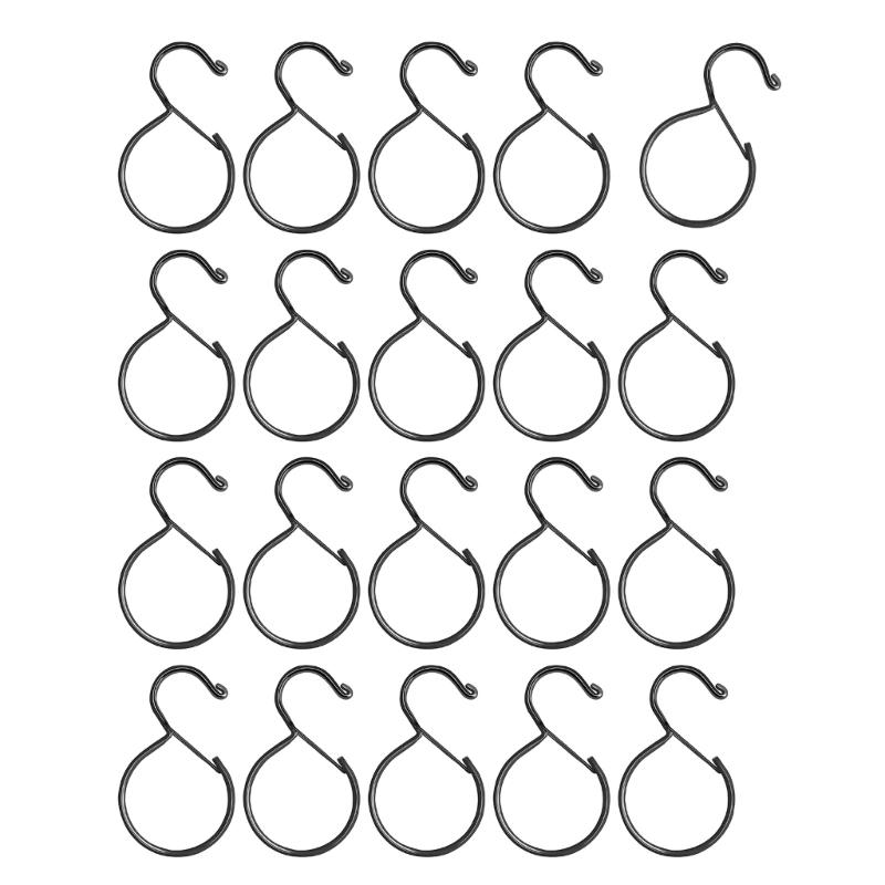 Spring Loaded S Shape Hook Easy Mounting Easy Installation Sturdy Iron Storage Solution