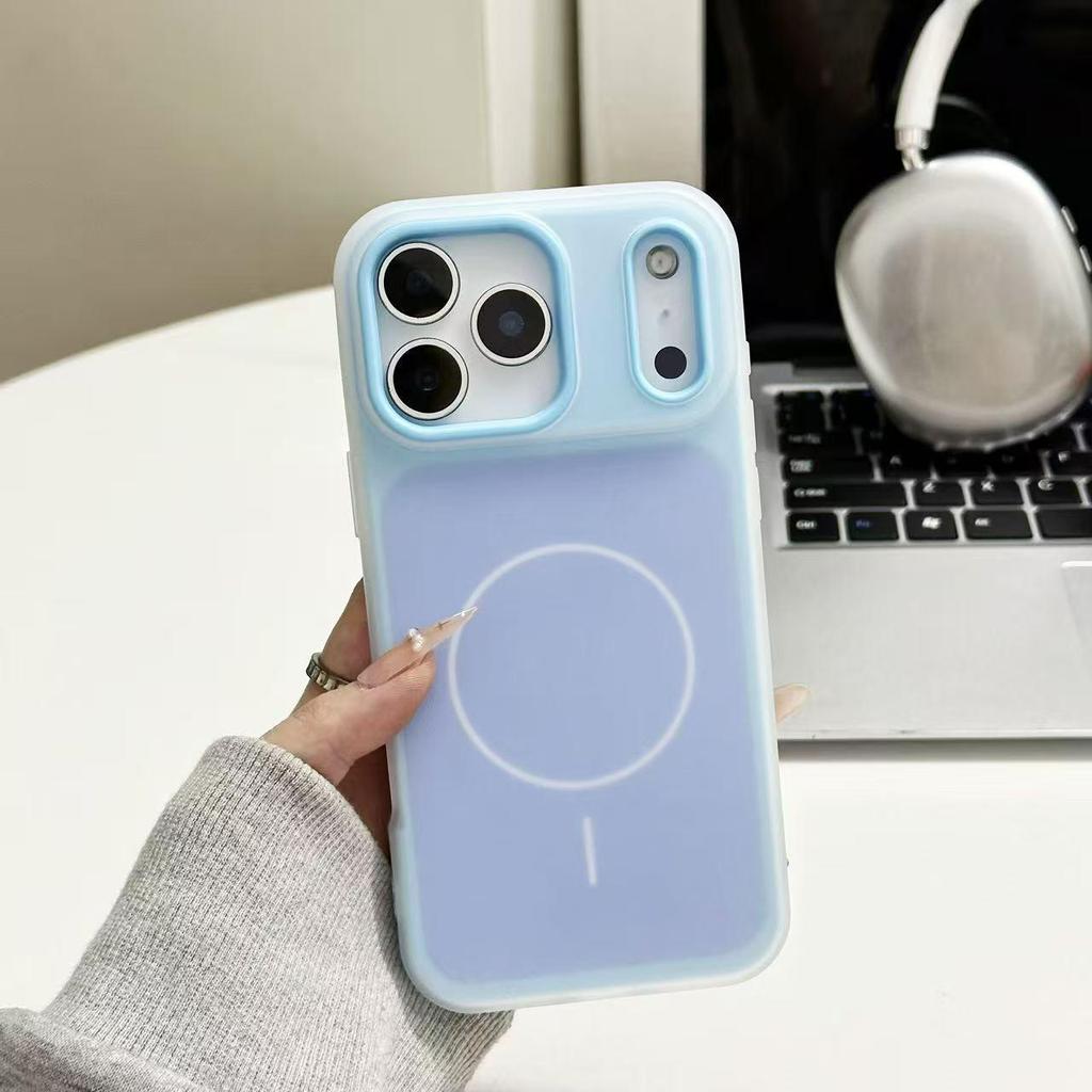 Magnetic Acrylic Case for iPhone 17 Pro Max, Anti-Drop Protective Cover