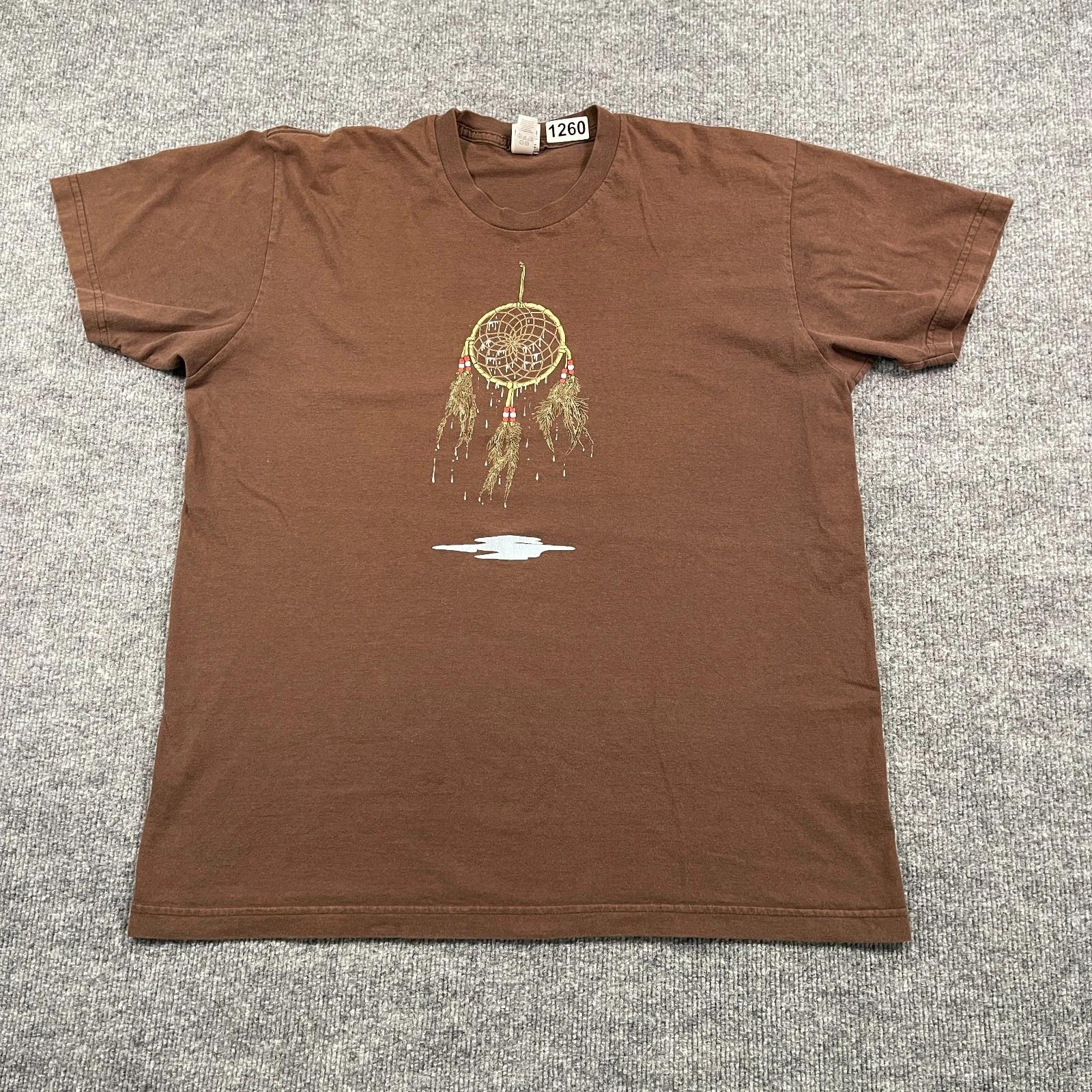 

Vintage Y2K Native-American Dream Catcher Shirt XL 23x27 Brown M
