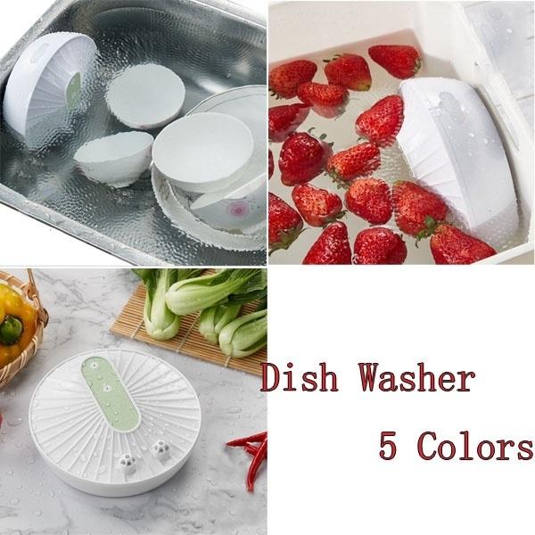 Portable 12W Ultrasonic Mini Dishwasher Washer Automatic Vegetable Fruit Washing USB Smart Home