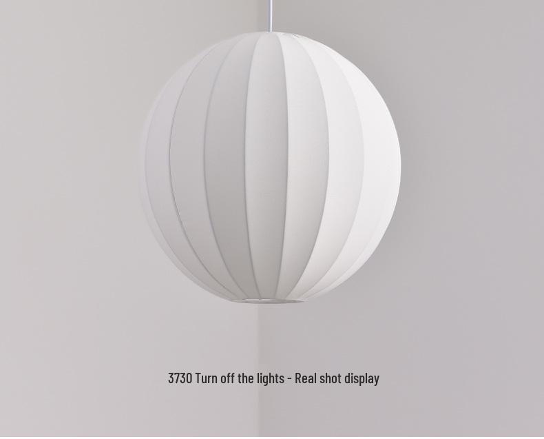 Wabi-Sabi Style Pendant Light: Japanese Fabric Lantern for Dining & Bedroom