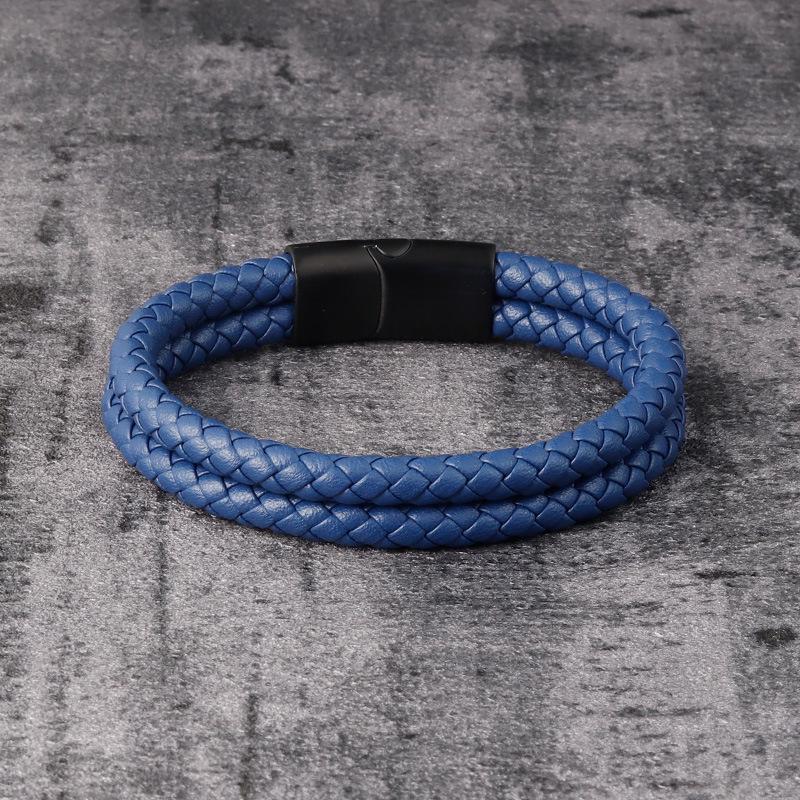 Men's Retro Leather Bracelet - Versatile, Simple, Woven Fashion Accessory