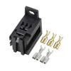 1 Set Automobile Violet Relay Socket with Terminal 12V/24V/30A Changeover Contact Modified Nylon Flame Retardant Relays 5