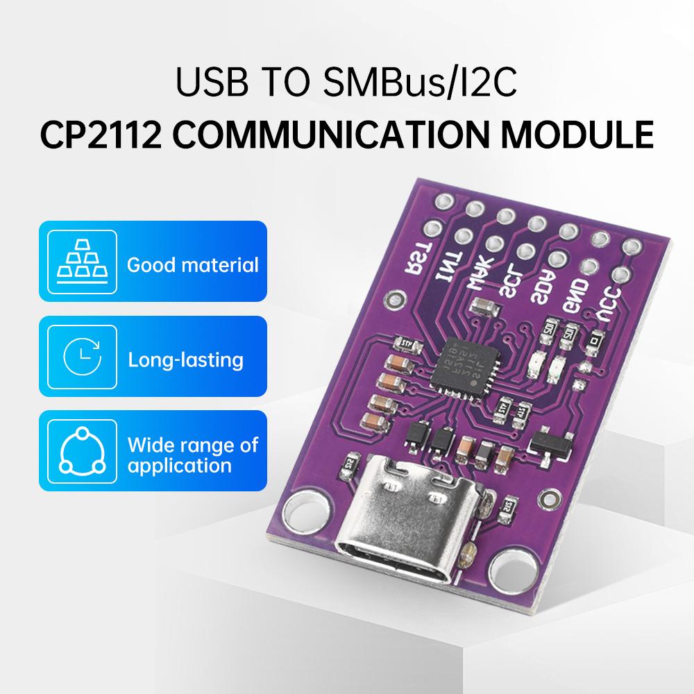 

CP2112 Module Usb To Smbus/I2C USB To I2C Communication Module Electronic Signal Processing Module Type-C Ccs811 Debugging Board