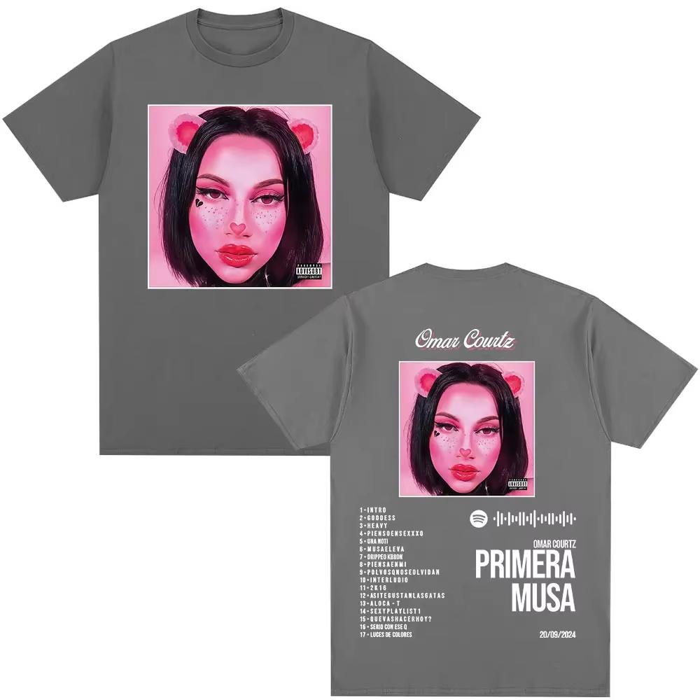 Lateinamerikanische Hip-Hop-Fans T-Shirt im Album-Stil für Männer und Frauen Mode Retro Lässig Baumwolle Kurzarm Musik Trendsetter Rap-Kultur