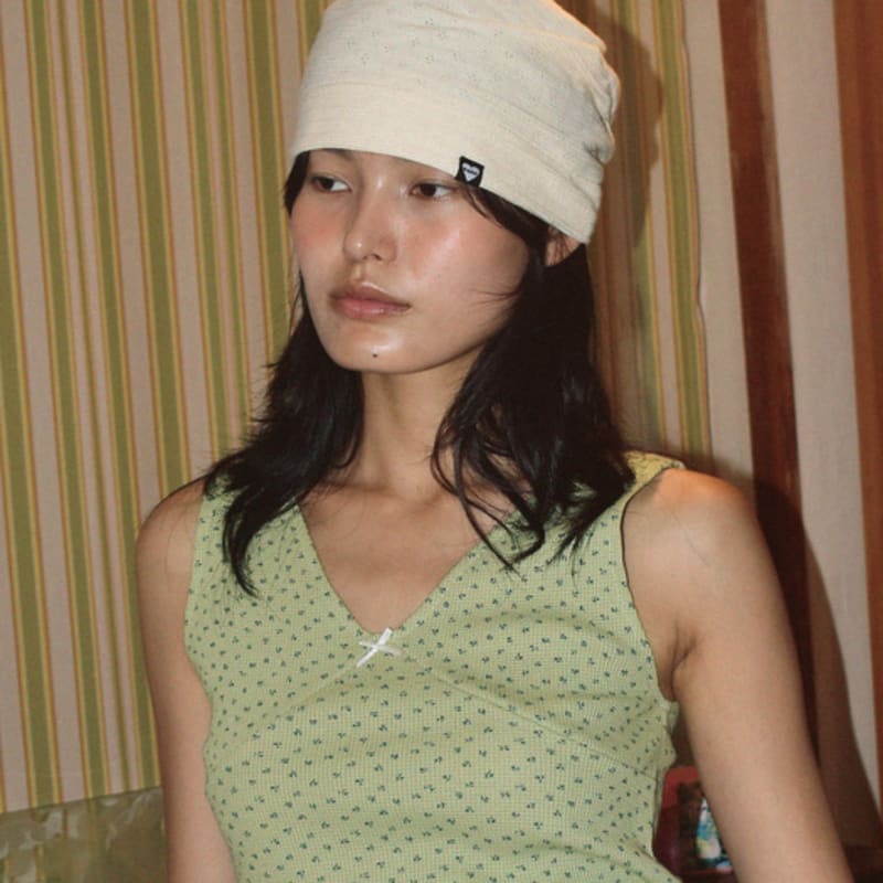 

usite RECYCLE PUNCH SLOW HAT, IVORY Beanie FREE