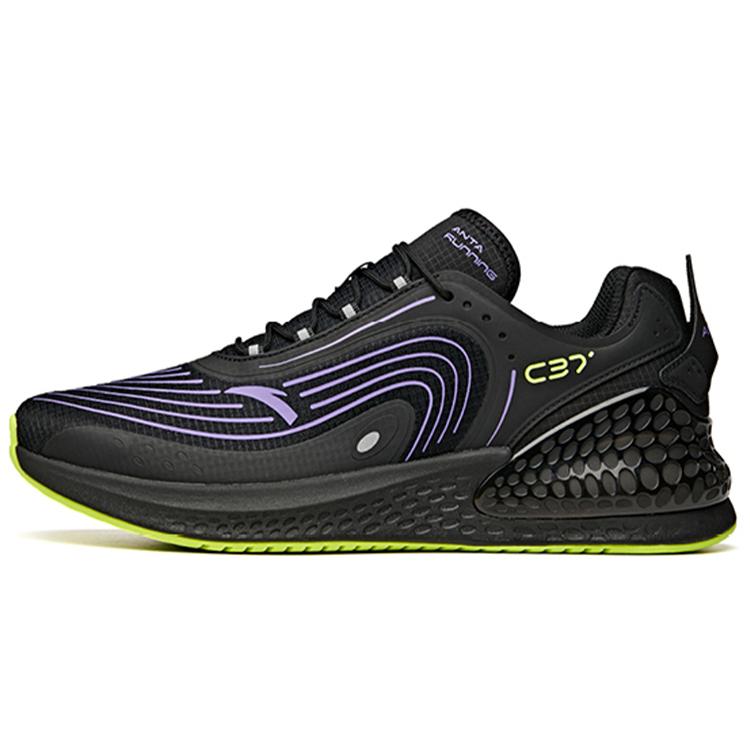 

new Anta C37+ Anti-Slip And Wear-Resistant Breathable Low-Top Running Shoes Men s Black Purple 42