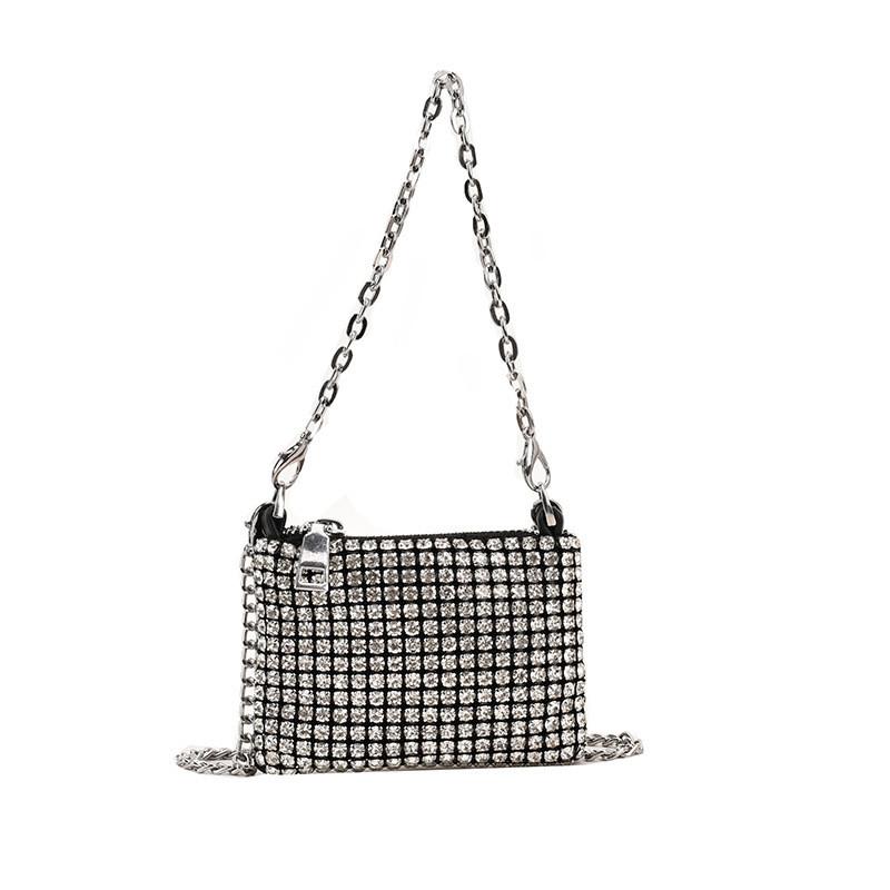Miniature Stylish Girls Handbag With Sparkling Rhinestones Perfect For Kids