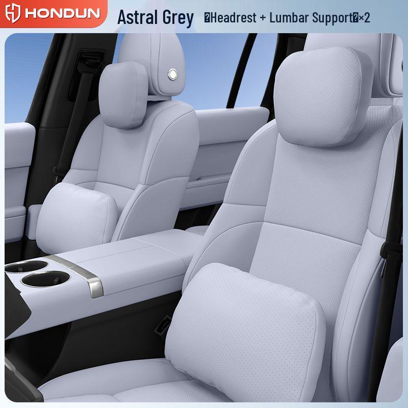 Geeignet für XPeng G7: Kopfstützen-Nackenkissen & Lendenstützen-Set – Autozubehör für Komfort & Innendekoration.