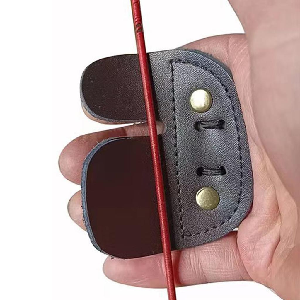 monoii Tab Set Archery Arm Guard Tabs Kyudo Arm Protection Finger Protector Finger Guard Shooting Safety Protection Leather d666