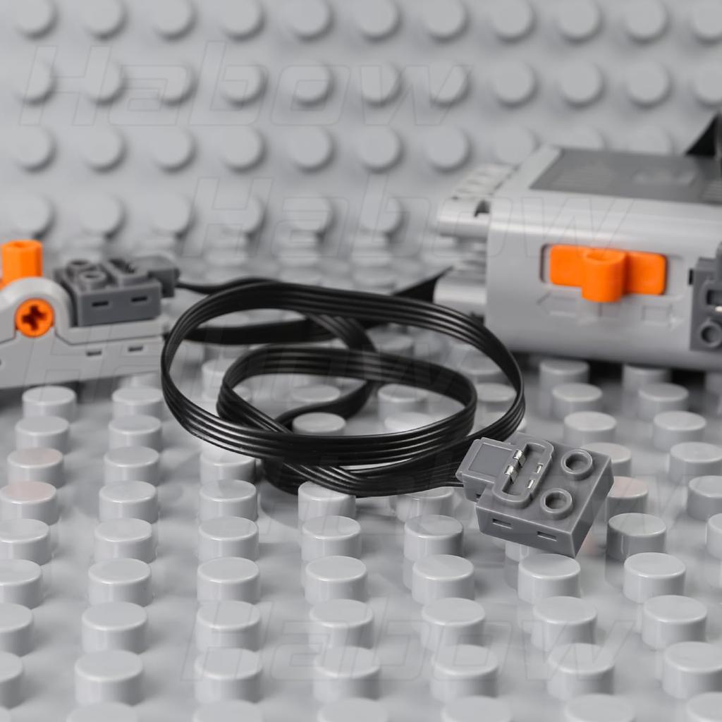 Habow Technic Power Functions Extension Wire (20 inches) 8871 (5 Pieces) Compatible with Lego Motor MOC Technic Parts