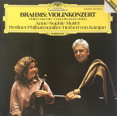 CD JOHANNES BRAHMS - ANNE-SOPHIE MUTTE - Violinkonzert 4000642 Deutsche Grammo 1983 Germany Classical Used