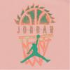 Jordan DNA Logo Geometric Pattern Print Crew Neck Short Sleeve T-Shirt Men Tops Orange Pink DQ8643-800