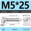 304 Stainless Steel Phillips Round Head Screw with Flat Washer M3/M4/M5/M6
