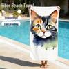 Quick-Dry Microfiber Double-Sided Beach & Sports Towel with Custom Digital Print