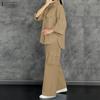ZANZEA Lässiges zweiteiliges Anzug-Set für Damen mit langärmeliger Bluse und Hose