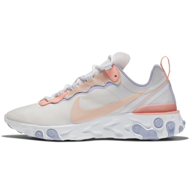 

Новые женские кроссовки Nike React Element 55 бледно-розового и кораллового цвета BQ2728-601 35.5