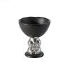 BR190mlCeramic Ice Cream Cup Heart-shaped Dessert Bowl Creative Frosted Relief Rabbit High Footed Cup Cute Rabbit Fruit Salad BowlEY