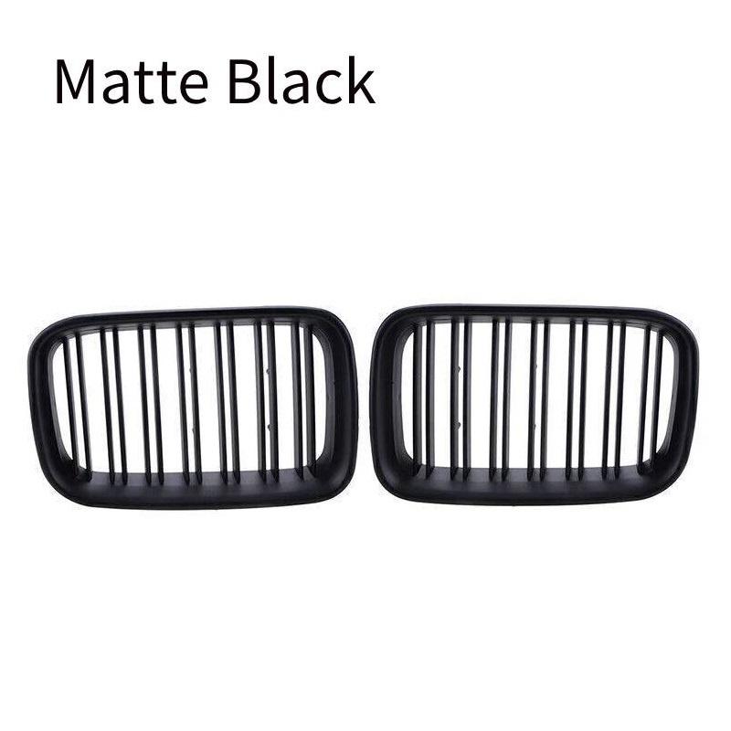 Front Kidney Grille Black Dual Slat Racing Grilles Fit For Bmw 3 Series E36 1992 1993 1994 1995 1996 51138122237 51138122238