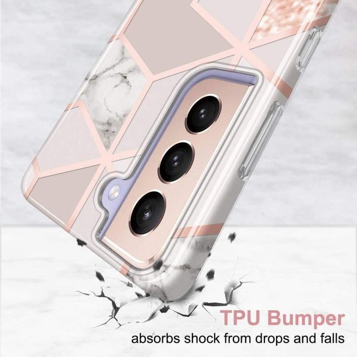 Coque de protection - BOOLING - Samsung Galaxy S21 - Slim TPU - Rose - Antichoc et anti-rayures