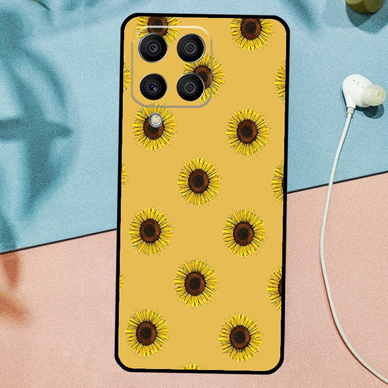 Daisy Sunflower Floral Flower For Samsung Galaxy M31 M11 M23 M12 M13 M14 M15 M35 M55 M34 M54 M33 M53 M32 M52 M06 M16 Case