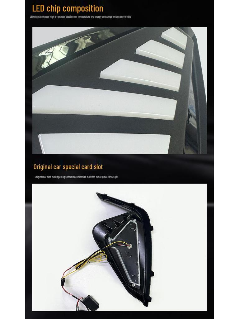 Compatible with 20 Jianghu Jiachen A5 and Sihao A5 models: Sequential LED Daytime Running Lights and Warning Turn Signals.