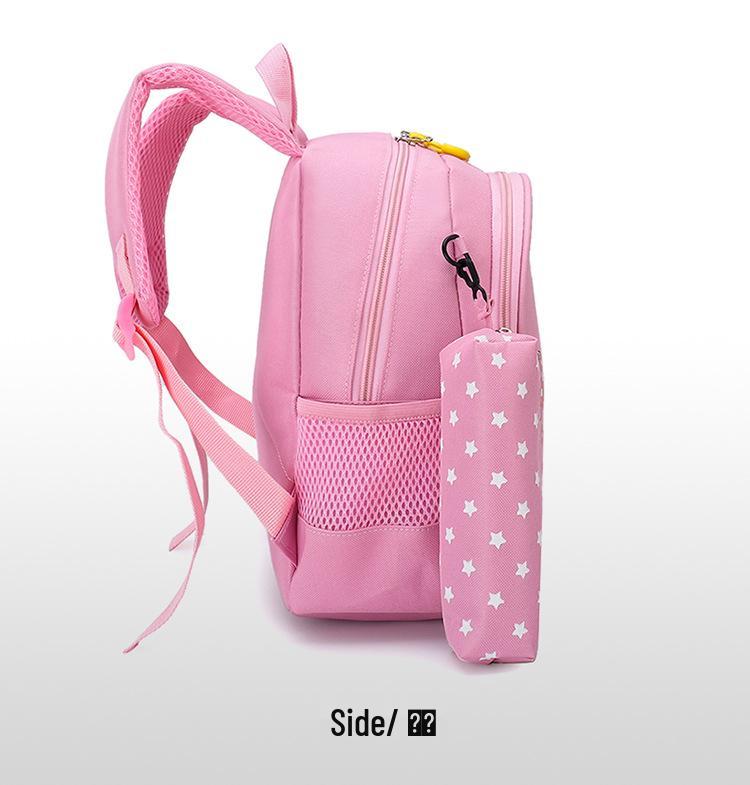 Kids' Cartoon Print Lightweight Backpack with Spine Protection - Ideal for Kindergarten To Elementary School