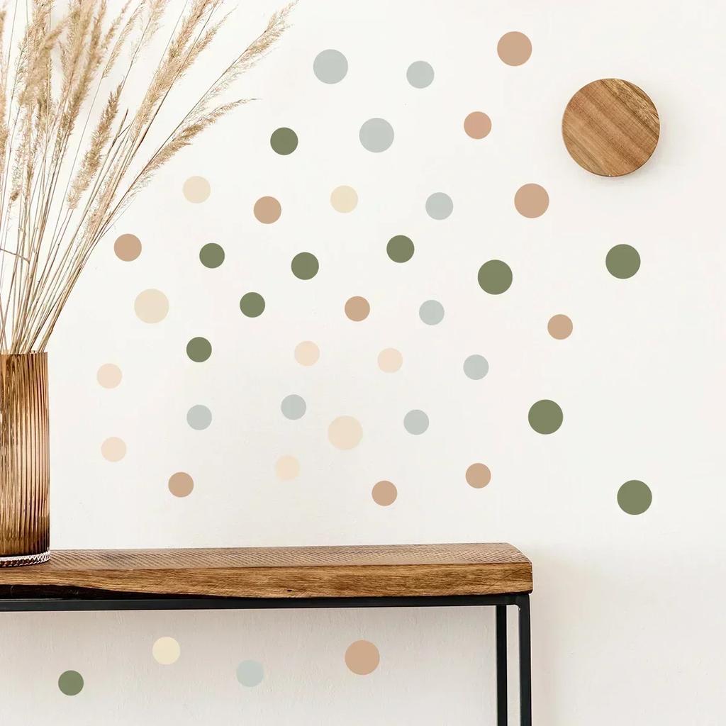 3PCS Coloreful Dots Removable Waterproof Wall Stickers for Kids Room Children's Room Decor Bedroom Living Room Home Decoration