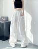 Women's High Waist Parachute Cargo Pants Loose Drawstring Elastic Waist Casual Jogger Trousers