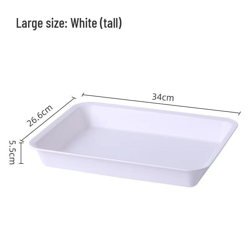 Rectangular Ins Style Plastic Tray for Tea, Water, and Fruit Cups