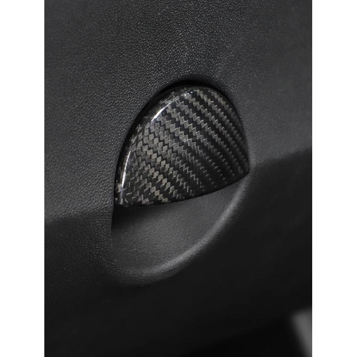Car Glove Box Switch Cover Trim For Fiat 500 2007-2026 Real Carbon Fiber Interior Car Accessories