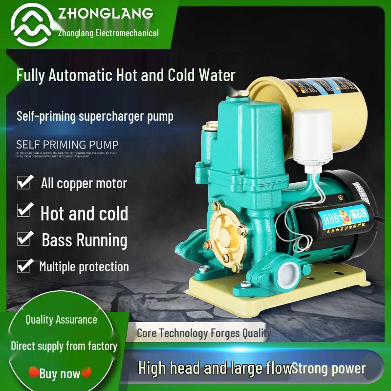 220V Automatic Hot/Cold Water Self-Priming Booster Pump for Homes