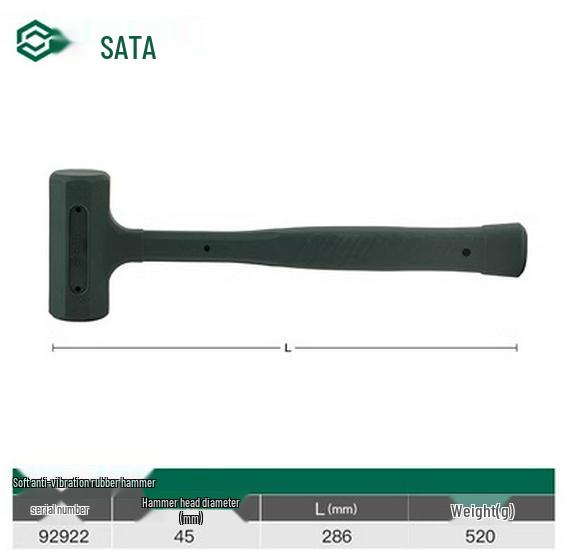 SATA Tools Anti-vibration Rubber Hammer - No Rebound (Models 92901-92904)