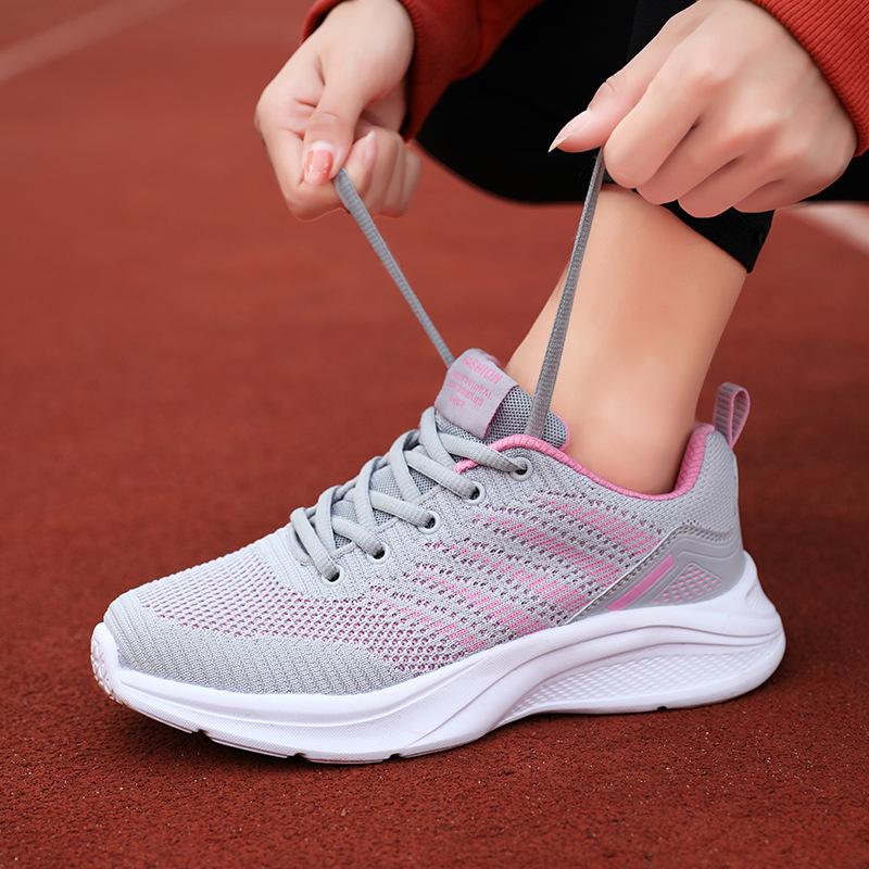 Neue Sportschuhe Frühling und Herbst Mesh atmungsaktiv leicht weiche Sohle super weich täglicher Freizeit-Pendel-Laufschuh