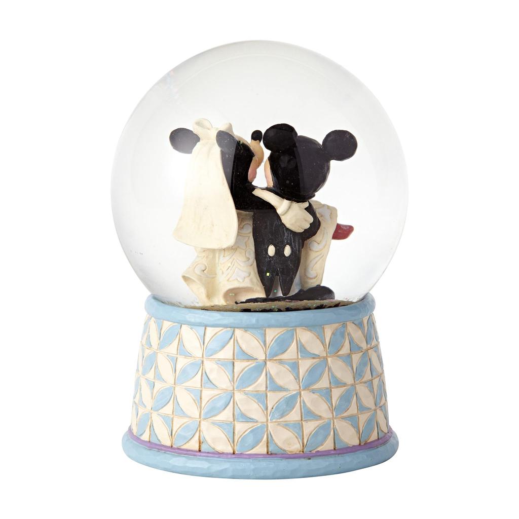 Enesco Disney Classic Snow Globe Mickey & Minnie Wedding