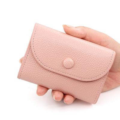 Borsa portacarte elegante e semplice Portamonete di grande capacità Borsa con cerniera Portafoglio in pelle morbida Piccolo porta carte