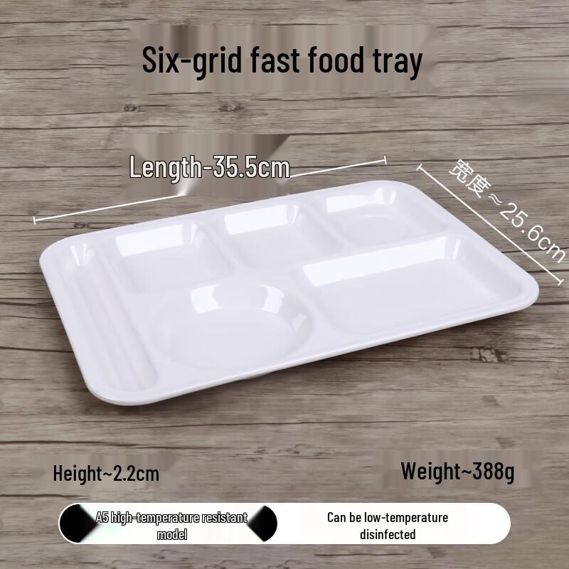 Melamine Multi-Compartment Canteen Tray