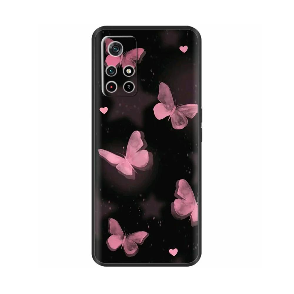 For Poco X4 Pro 5G Poco M4 Pro Case Cute Cartoon Soft Liquid Silicone Phone Housing Cover For Xiaomi Poco M4 Pro 4G Fundas Coque