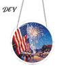 Non Fragile Glass Alternative 7.48 Inch Circular DIY Puzzle Suncatcher, Acrylic Stained Style Window Hanging Ornament, Unique Hobby Gift Waterproof